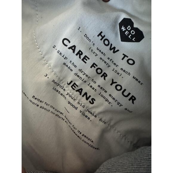 Madewell Jeans Womens 29 Blue Light Wash Perfect Vintage Wide-Leg Crop Raw Hem - Picture 6 of 9